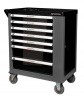 Тележка инструментальная 7-ми полочная (черная), с дополнительной боковой секцией, 600х840х980 (полк. Большой выбор на сайте Трейдимпорт